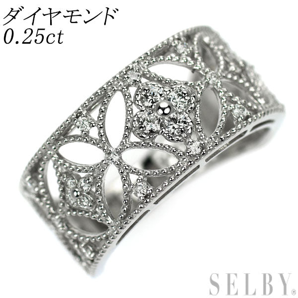 Pt900 ダイヤモンド リング 0.25ct