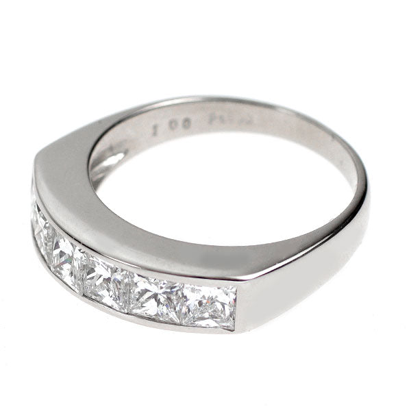 Pt900 ダイヤモンド リング 1.56ct  一文字