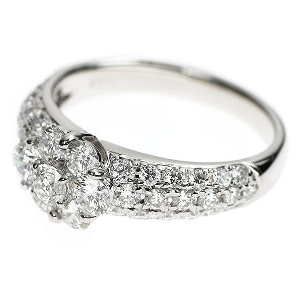 モニッケンダム Pt900 ダイヤモンド リング 1.38ct フラワー