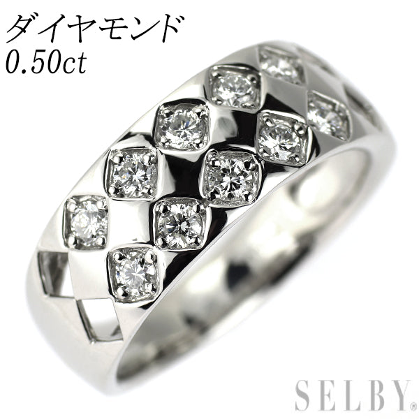 Pt900 ダイヤモンド リング 0.50ct