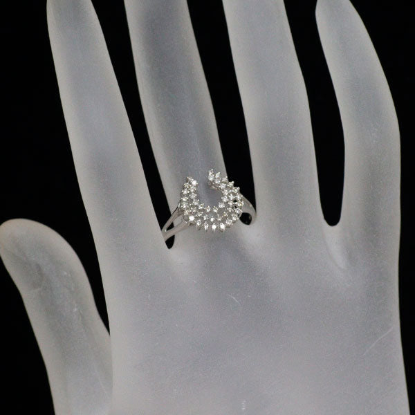 Pt950 ダイヤモンド リング 0.30ct  馬蹄