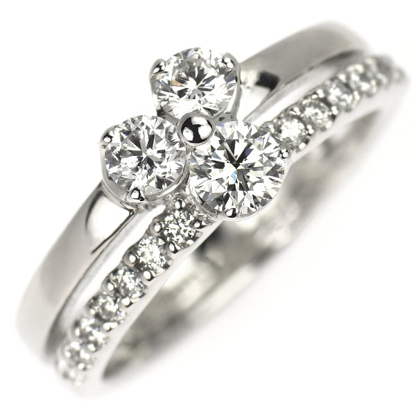 トリロジー/ベリテ Pt900 ダイヤモンド リング 0.63ct スリーストーン
