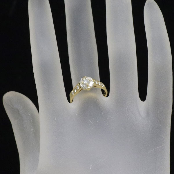 K18YG ダイヤモンド リング 0.74ct