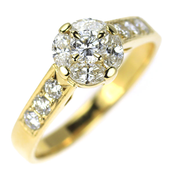 K18YG ダイヤモンド リング 0.74ct