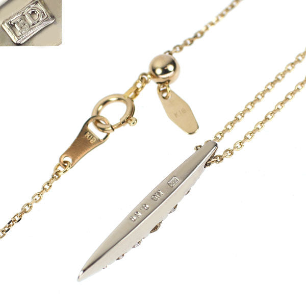 カシケイ K18BG ブラウン ダイヤモンド ペンダントネックレス 0.50ct ネイキッド