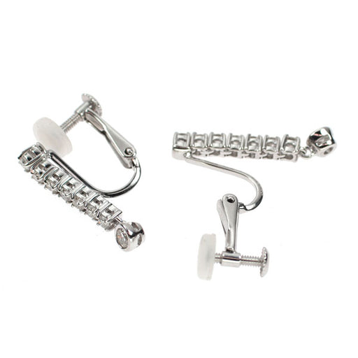 ダイヤモンド イヤリング　カフ K14WG 美品 K18WG/ K14WG ダイヤモンド イヤリング 0.50ct — セルビーオンラインストア