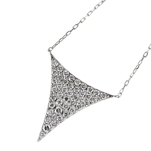 K18WG ダイヤモンド ペンダントネックレス 0.50ct パヴェ