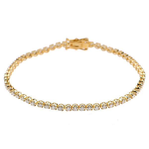 K18YG ダイヤモンド ブレスレット 2.00ct テニス