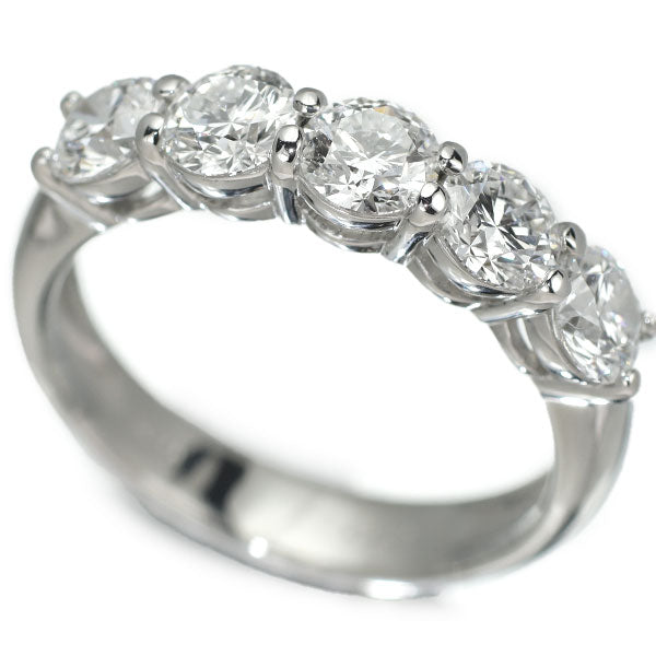 新品 Pt950 最高級ダイヤモンド リング D1.559ct D IF 3EXH&C 究極のハーフエタニティ 【エスコレ】