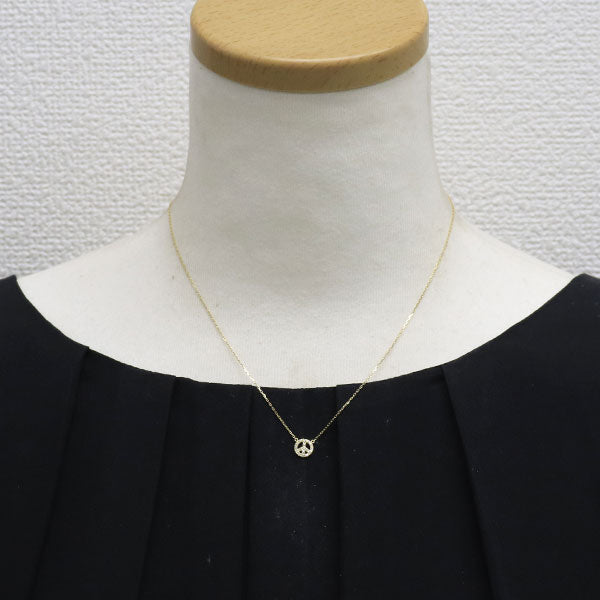 アーカー K18YG ダイヤモンド ペンダントネックレス 0.07ct ピースパヴェ