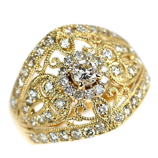 K18YG ダイヤモンド リング 1.00ct