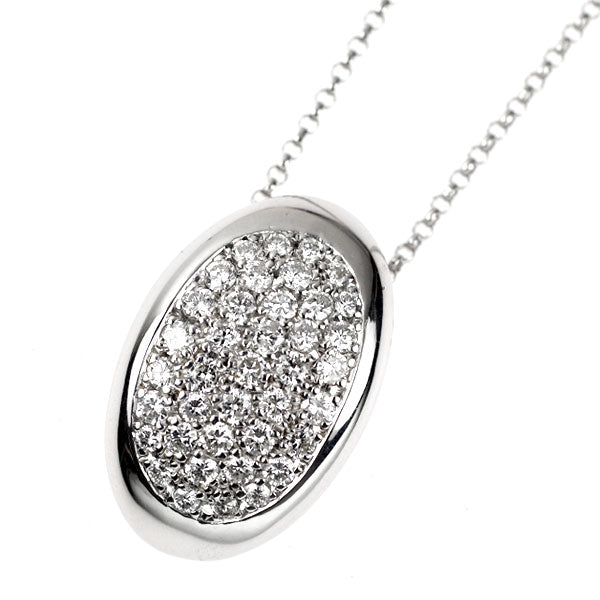 K18WG ダイヤモンド ペンダントネックレス 0.80ct