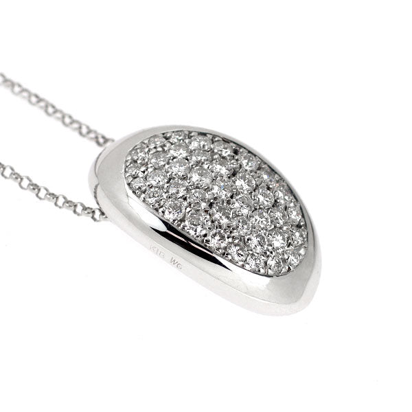K18WG ダイヤモンド ペンダントネックレス 0.80ct