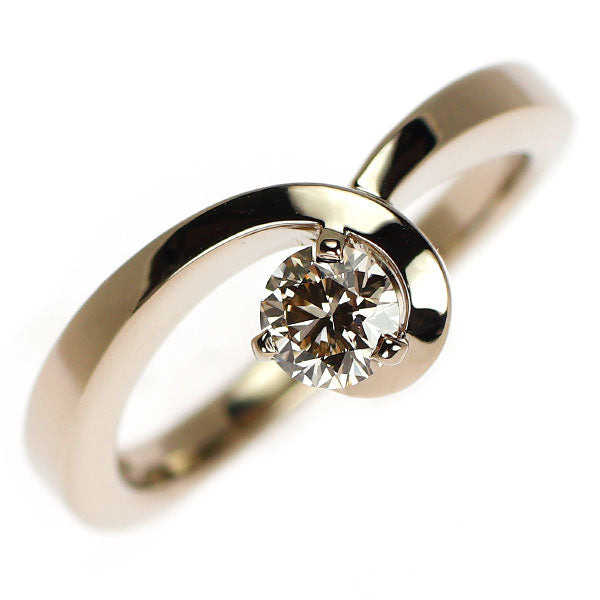 カシケイ K18BG ブラウン ダイヤモンド リング 0.30ct フロート