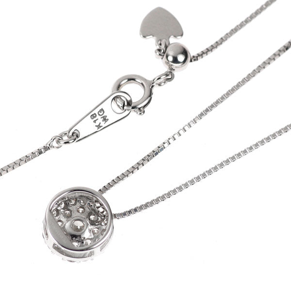 K18WG ダイヤモンド ペンダントネックレス 0.50ct