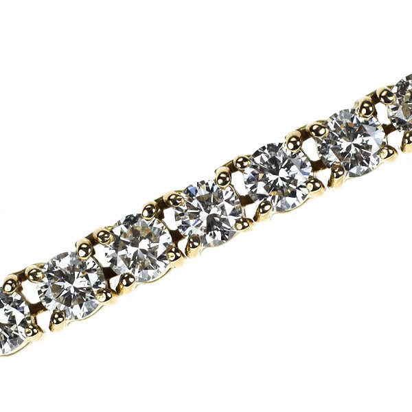 K18YG ダイヤモンド テニス ネックレス 9.60ct