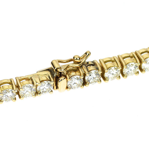 K18YG ダイヤモンド テニス ネックレス 9.60ct
