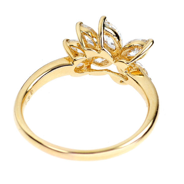 K18YG ダイヤモンド リング 1.30ct  フラワー
