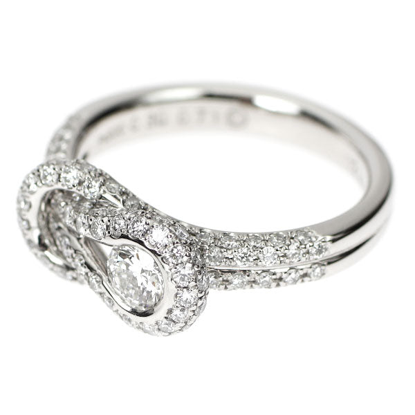 フォーエバーマーク/三越 Pt900 ダイヤモンド リング 0.30ct F SI1 EX D0.71ct エンコルディア パヴェ