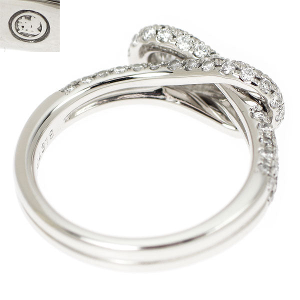 フォーエバーマーク/三越 Pt900 ダイヤモンド リング 0.30ct F SI1 EX D0.71ct エンコルディア パヴェ