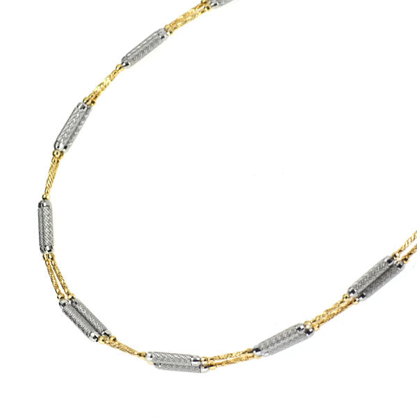 K18YG/Pt950 ネックレス 兼ブレスレット マグネットタイプ