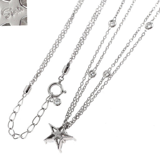 スタージュエリー Pt900/ Pt850 ダイヤモンド ペンダント