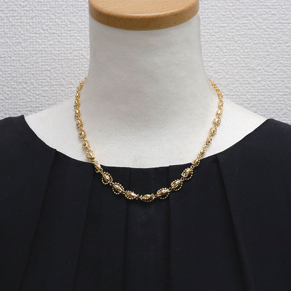 K18YG デザイン チェーンネックレス