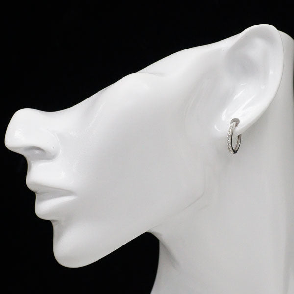 Pt950 ダイヤモンド フープ ピアス 0.30ct — セルビーオンライン