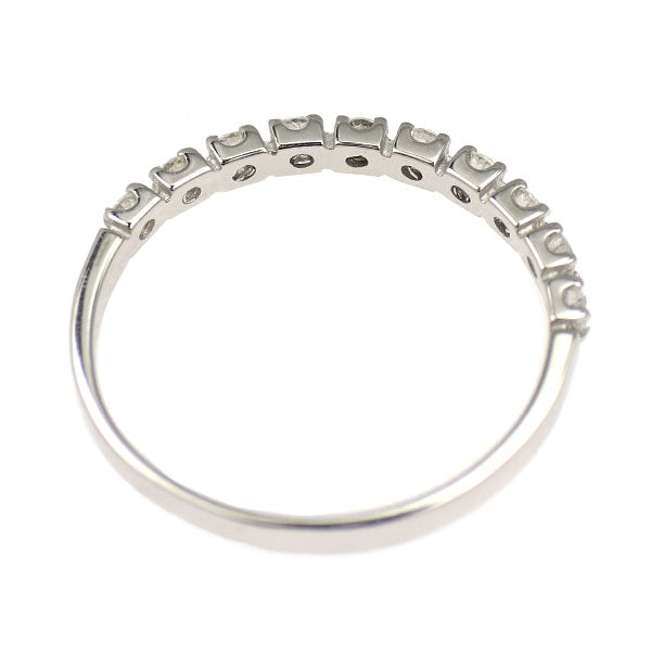 K10WG ダイヤモンド リング 0.20ct  ハーフエタニティ