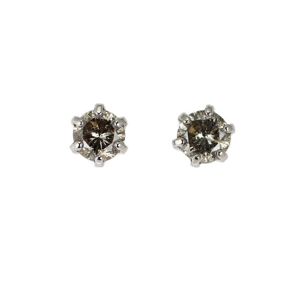 K18WG ダイヤモンド ピアス 0.2ct