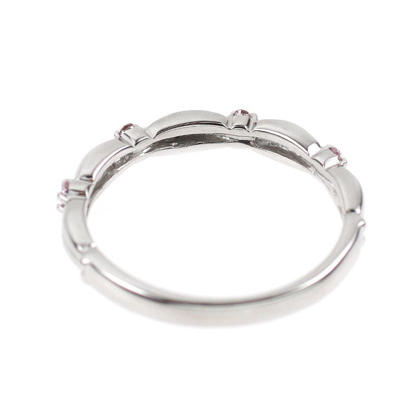 希少 Pt900 天然ピンク ダイヤモンド リング 0.05ct