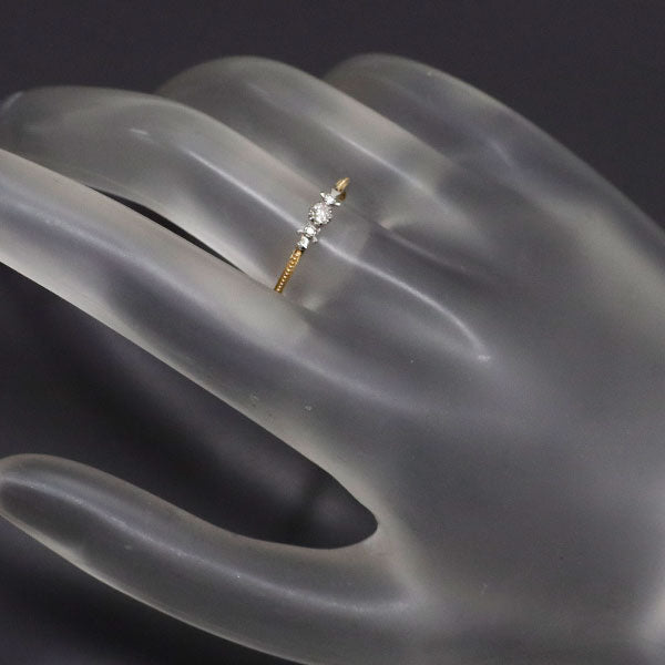 シエナロゼ K10YG/WG ダイヤモンド リング 0.043ct