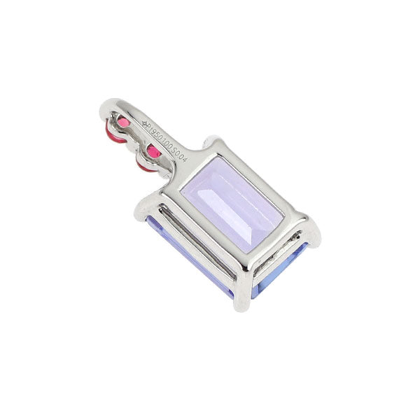 GSTV Pt950 タンザナイト スピネル ペンダントトップ 1.00ct SP0.04ct