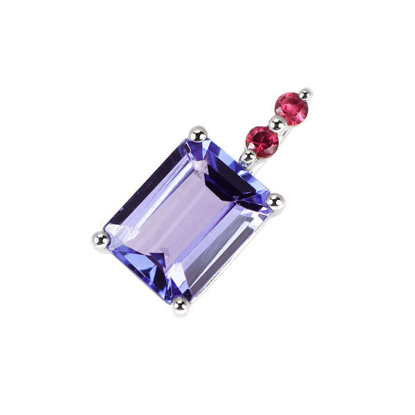 GSTV Pt950 タンザナイト スピネル ペンダントトップ 1.00ct SP0.04ct