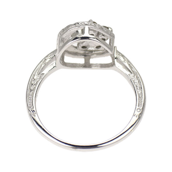 K18WG ダイヤモンド リング 0.30ct  月 スター