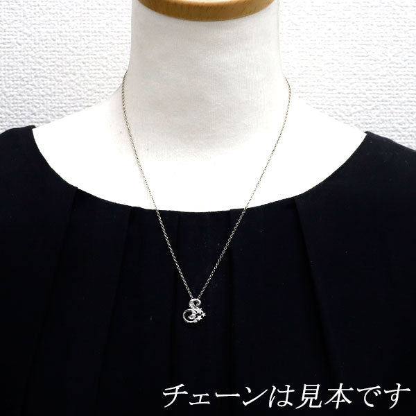 K18WG ダイヤモンド ペンダントトップ 0.13ct