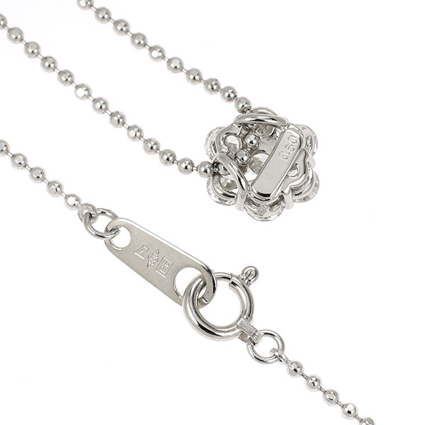 Pt850 ダイヤモンド ペンダントネックレス 0.60ct  フラワー