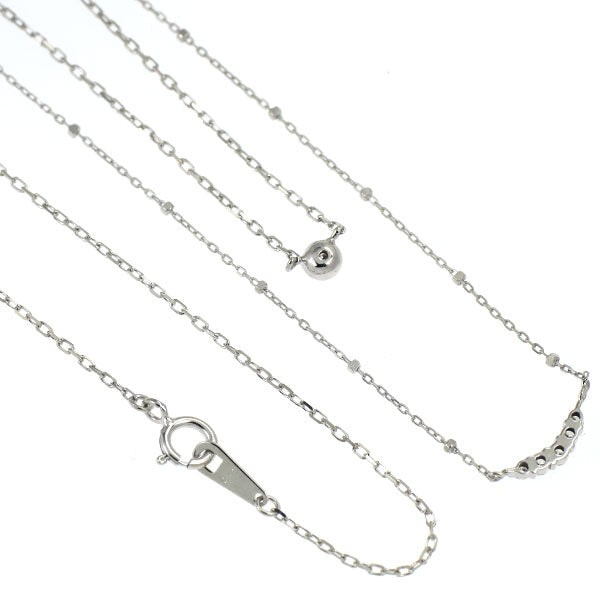 K10WG ダイヤモンド ペンダントネックレス 0.13ct