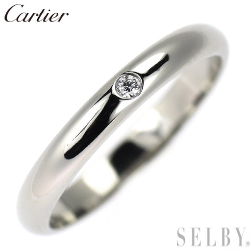 カルティエ Pt950 ダイヤモンド リング バンド 48号 — セルビー