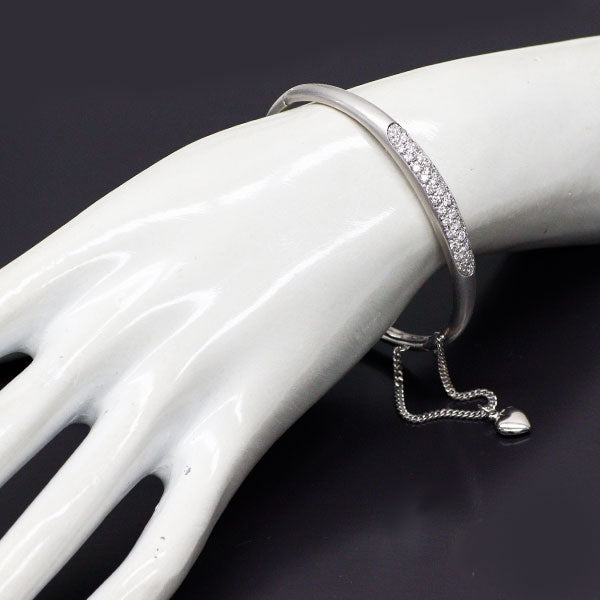 K18WG ダイヤモンド バングル 1.37ct