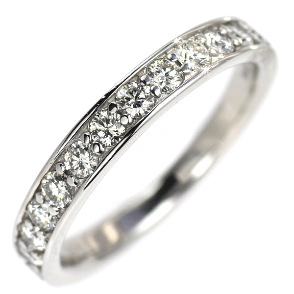 K18WG ダイヤモンド リング 0.55ct ハーフエタニティ