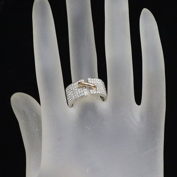 K18WG/PG ダイヤモンド リング 0.824ct
