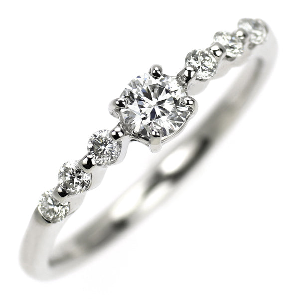 Pt900 ダイヤモンド リング 0.174ct D0.15ct D VS2 3EXHC