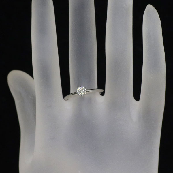 ティファニー Pt950 ダイヤモンド リング 0.37ct ソリティア