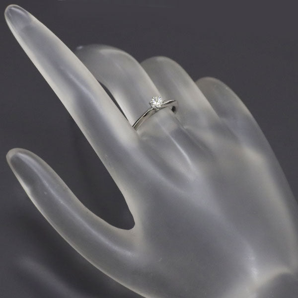 ティファニー Pt950 ダイヤモンド リング 0.21ct G VS1 3EX ソリティア