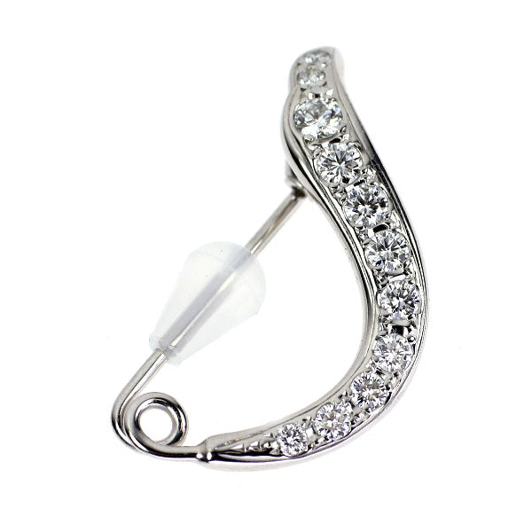 ミキモト K18WG ダイヤモンド ブローチ — セルビーオンラインストア