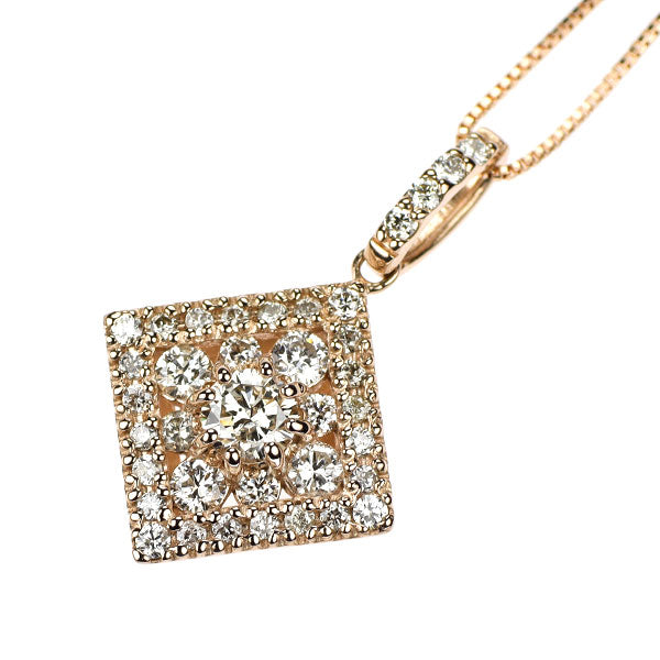 K18PG ダイヤモンド ペンダントネックレス 0.50ct