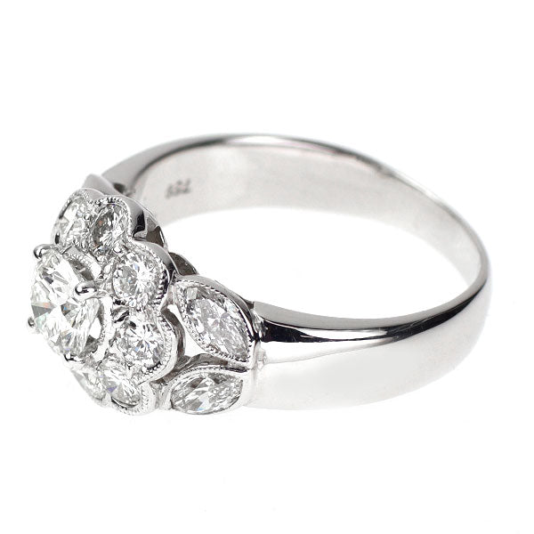 ポンテヴェキオ K18WG ダイヤモンド リング 0.506ct H SI1 VG D1.09ct