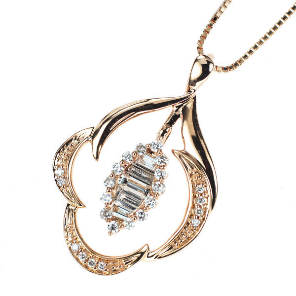 K18PG ダイヤモンド ペンダントネックレス 0.50ct