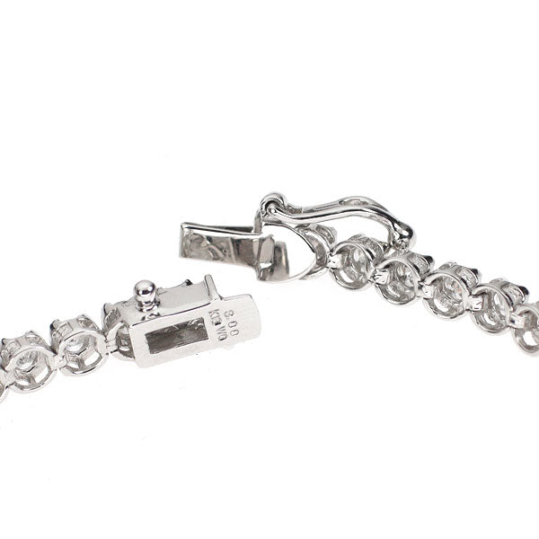 K18WG ダイヤモンド テニス ブレスレット 3.00ct
